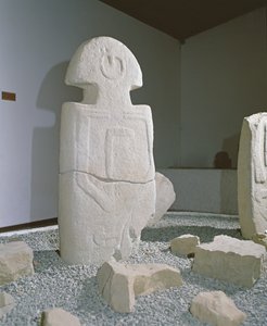 Uma das estelas de Lunigiana, encontrada em Bigliolo, c.3000 aC